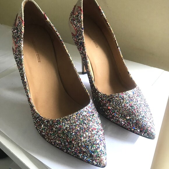 Isabel Marant Cholita Gilby Glitter Heels RIHANNA - Picture 9 of 10